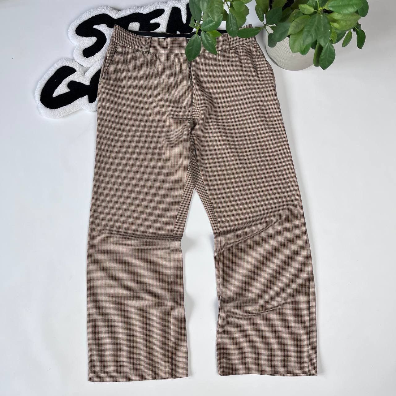 Vanessa Bruno × Vintage Vanessa Bruno Brown Pants Trousers Wool Blend High Waisted Size 28" / US 6 / IT 42 - 1 Thumbnail