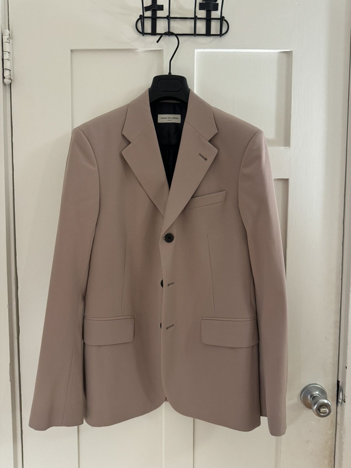 Dries Van Noten Dries Van Noten Pink Wool Blazer Jacket Size 48S - 2 Thumbnail