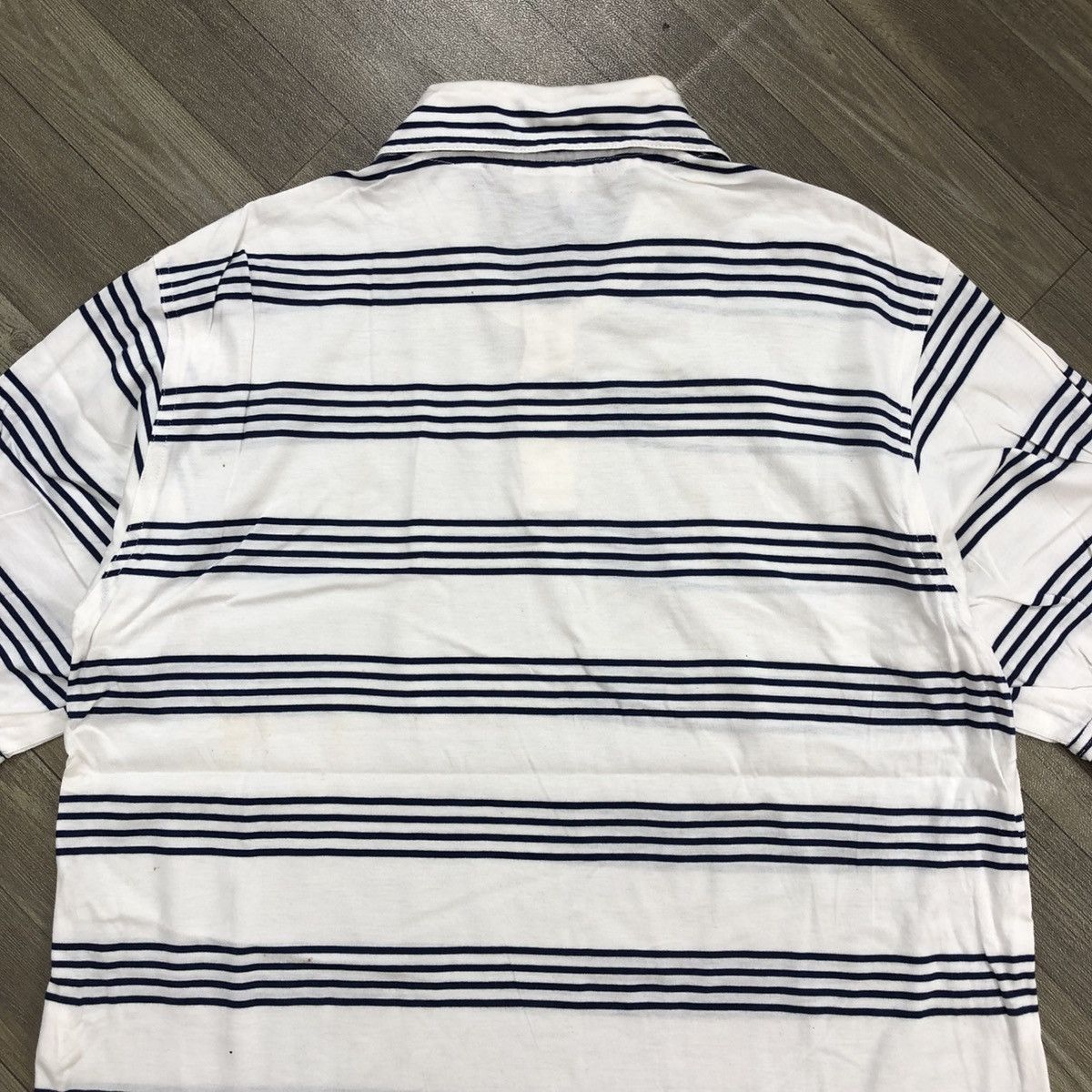 Dior × Vintage Vintage 80s Christian Dior Sport Luxury Striped Polo Shirt Size US M / EU 48-50 / 2 - 9 Thumbnail