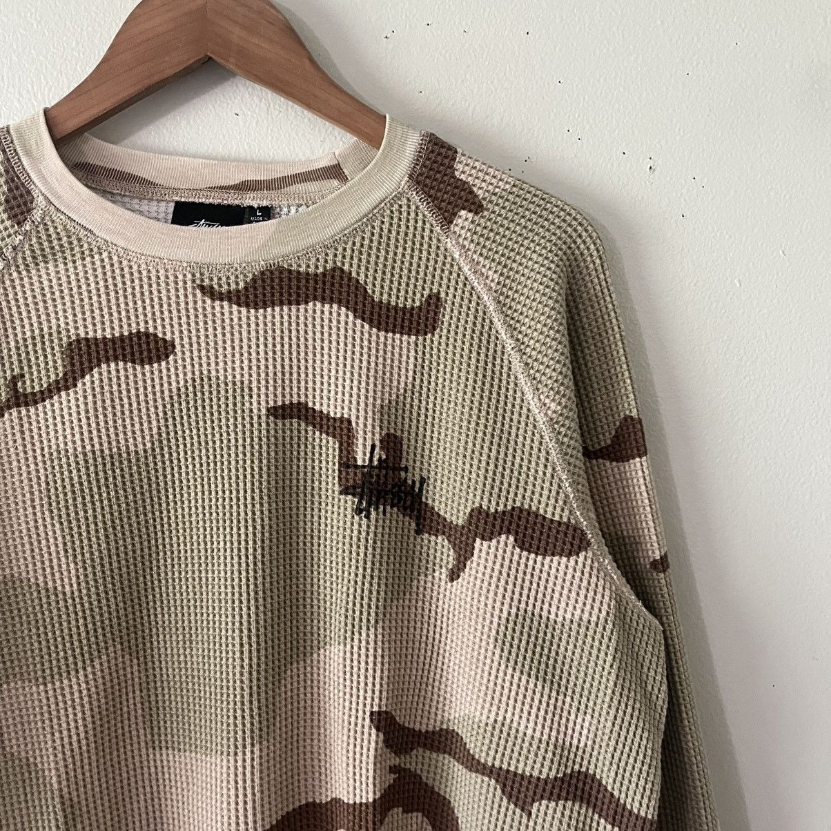 Stussy Camo Raglan Thermal Size US L / EU 52-54 / 3 - 3 Thumbnail