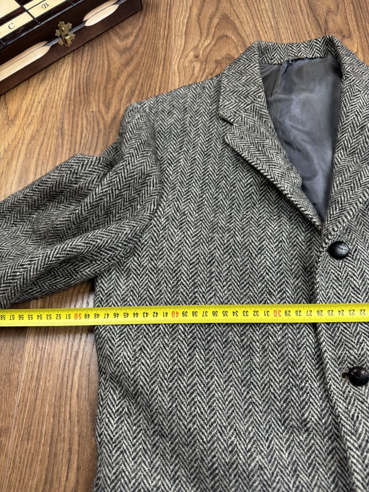 Harris Tweed Vintage wool blazer Harris Tweed original luxury item Size 40R - 3 Thumbnail