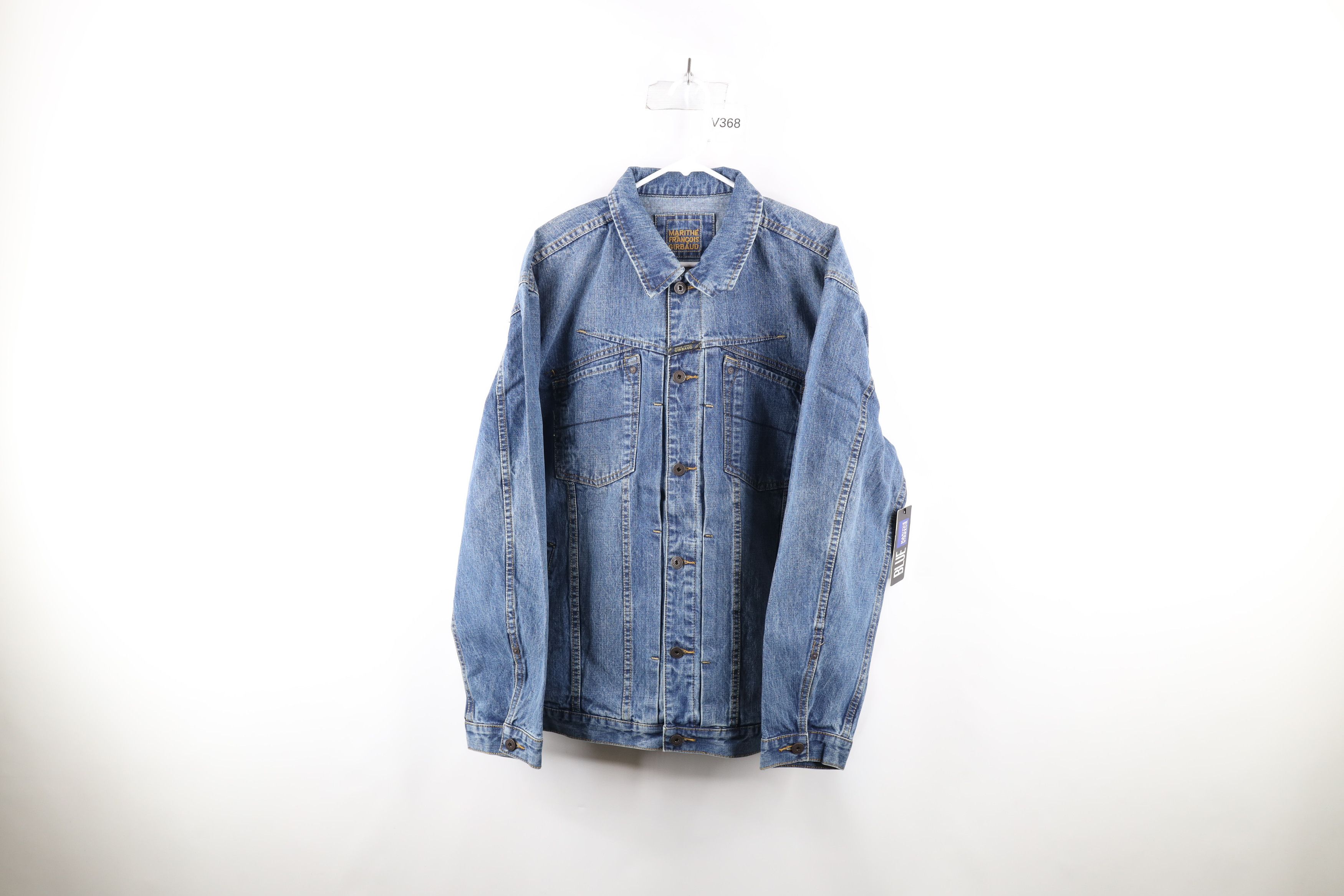 Marithe + Francois Girbaud × Vintage NOS Vintage 90s Marithe Francois Girbaud Trucker Jacket Size US XL / EU 56 / 4 - 1 Thumbnail