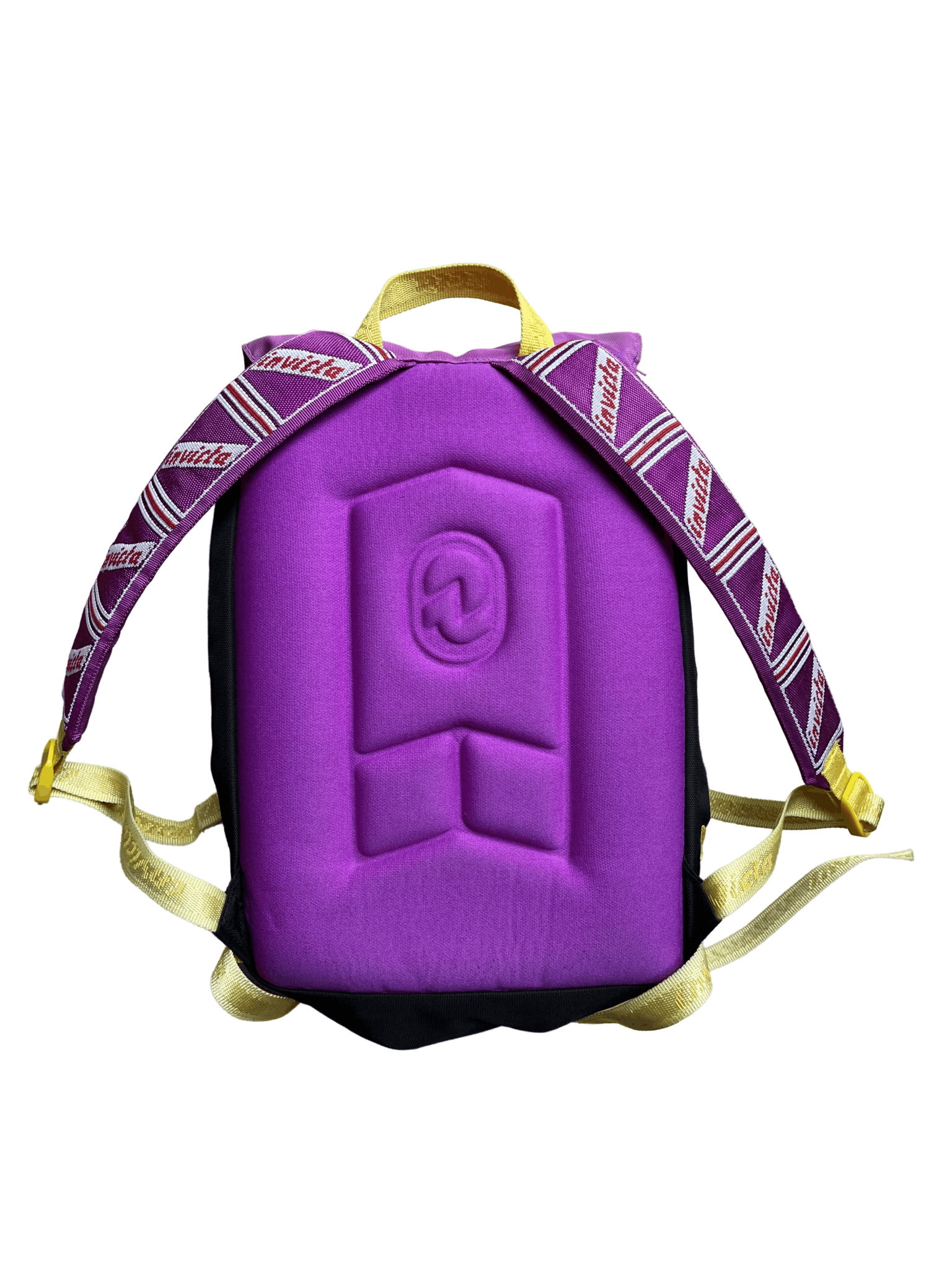 Invicta 90s Invicta Mini Fluo Purple Yellow Day Hiking School Bag Size ONE SIZE - 6 Thumbnail