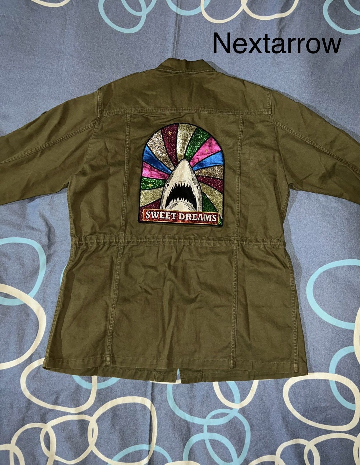 Saint Laurent Paris × Yves Saint Laurent Saint Laurent SLP Classic Flash Shark Embroidered M65 Coat Size US L / EU 52-54 / 3 - 2 Thumbnail