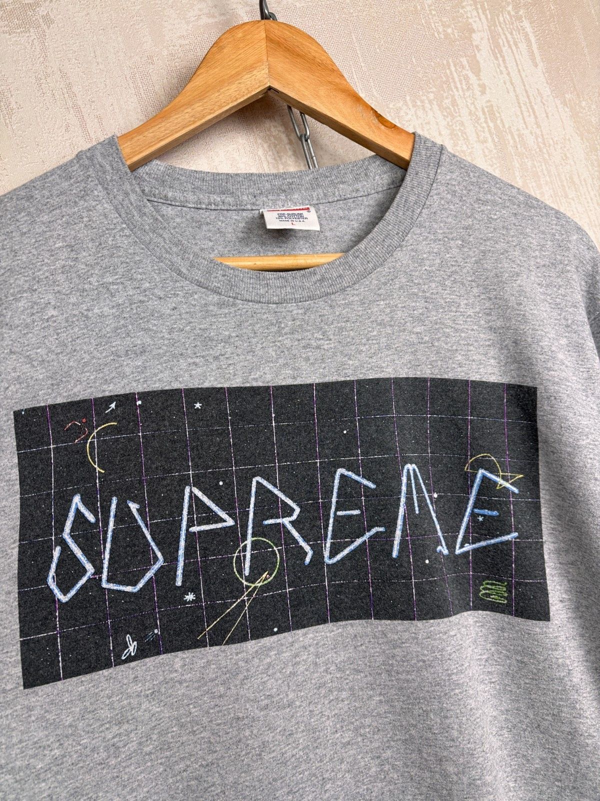 Supreme Supreme Blade Grid Box Logo Long Sleeve T-shirt Size US L / EU 52-54 / 3 - 4 Thumbnail