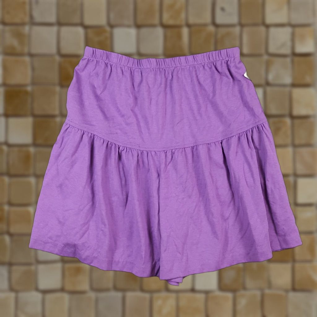 Etro VINTAGE Over The Rainbow Purple Paper Bag Shorts Women M Relaxed Stretch Waist 80s 90s Retro Bohemian Casual Summer Holiday Size 32" / US 10 / IT 46 - 1 Thumbnail