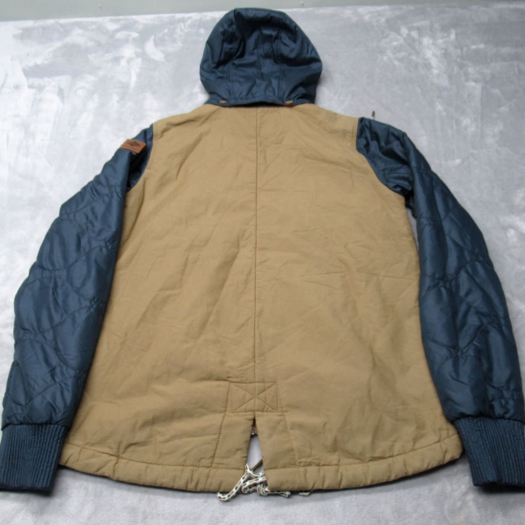 Vintage Columbia Jacket Men XS Blue Canvas Hybrid Hood Flannel Insulated Quilted Size US XS / EU 42 / 0 - 3 Thumbnail