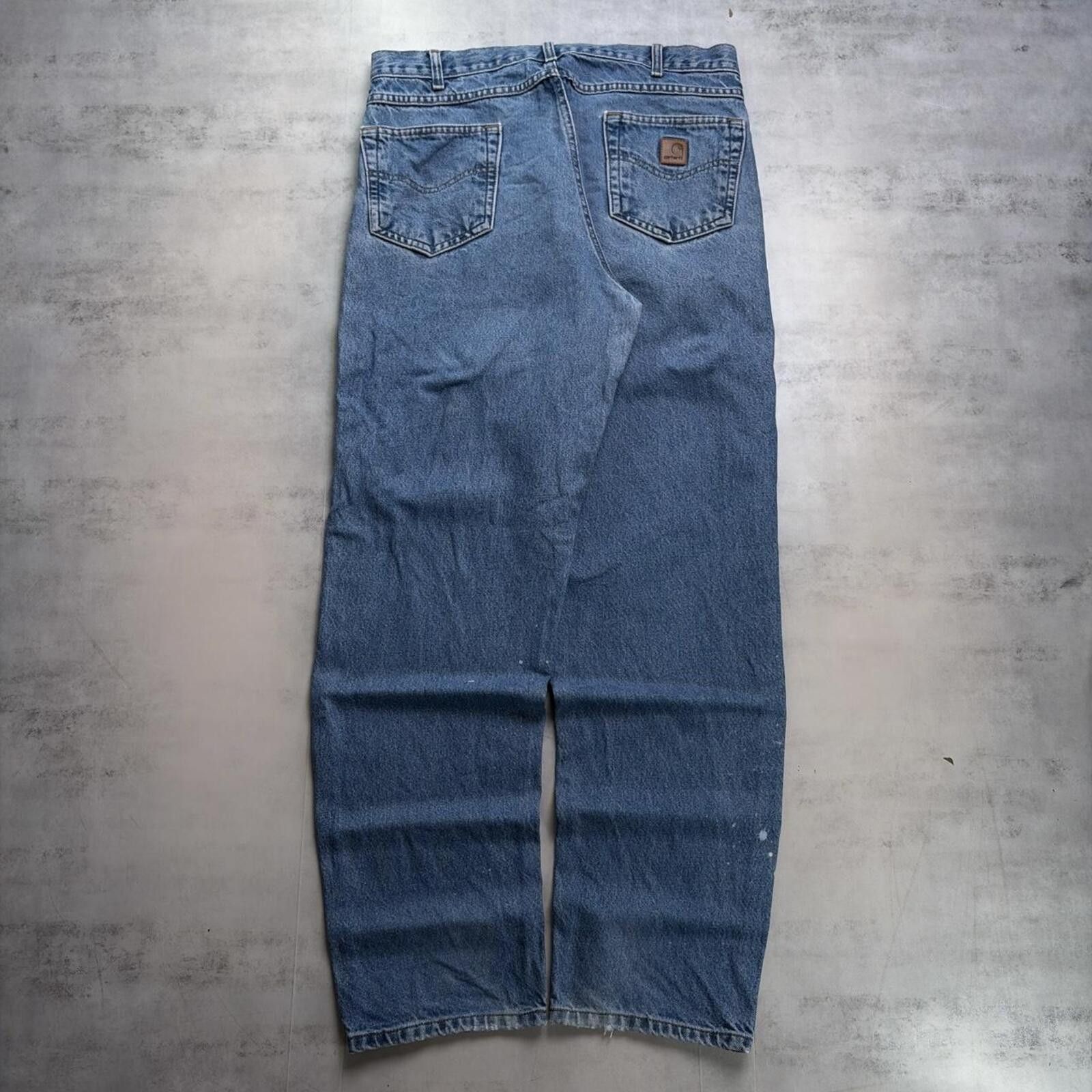 Carhartt Vintage Carhartt Straight Distressed Denim Jeans Size US 34 / EU 50 - 1 Thumbnail