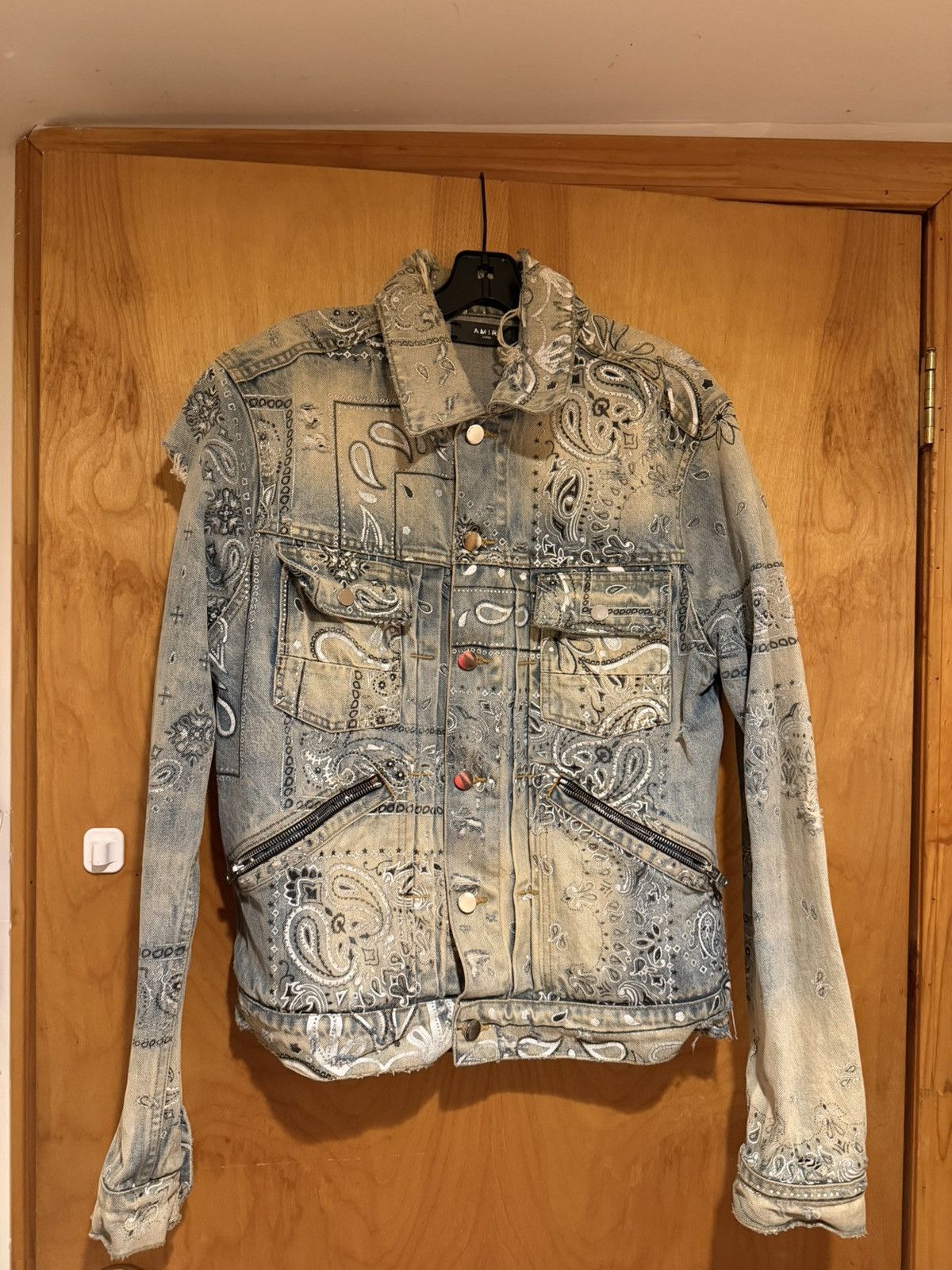 Amiri Amiri Bandana Denim Trucker Jacket size L Large Size US L / EU 52-54 / 3 - 1 Thumbnail