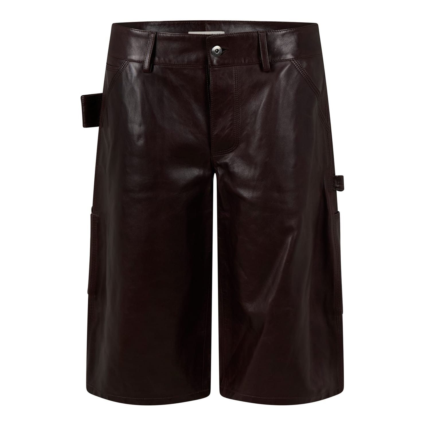 Bottega Veneta Bottega Veneta High Rise Cargo Shorts in Red Size 26" / US 2 / IT 38 - 1 Thumbnail