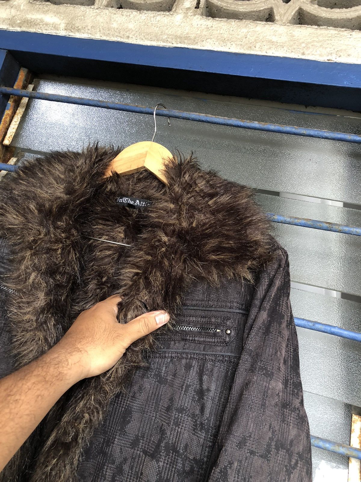 If Six Was Nine Rare❗️In The Attic Bondage Fur Punk Jacket Size US L / EU 52-54 / 3 - 8 Thumbnail