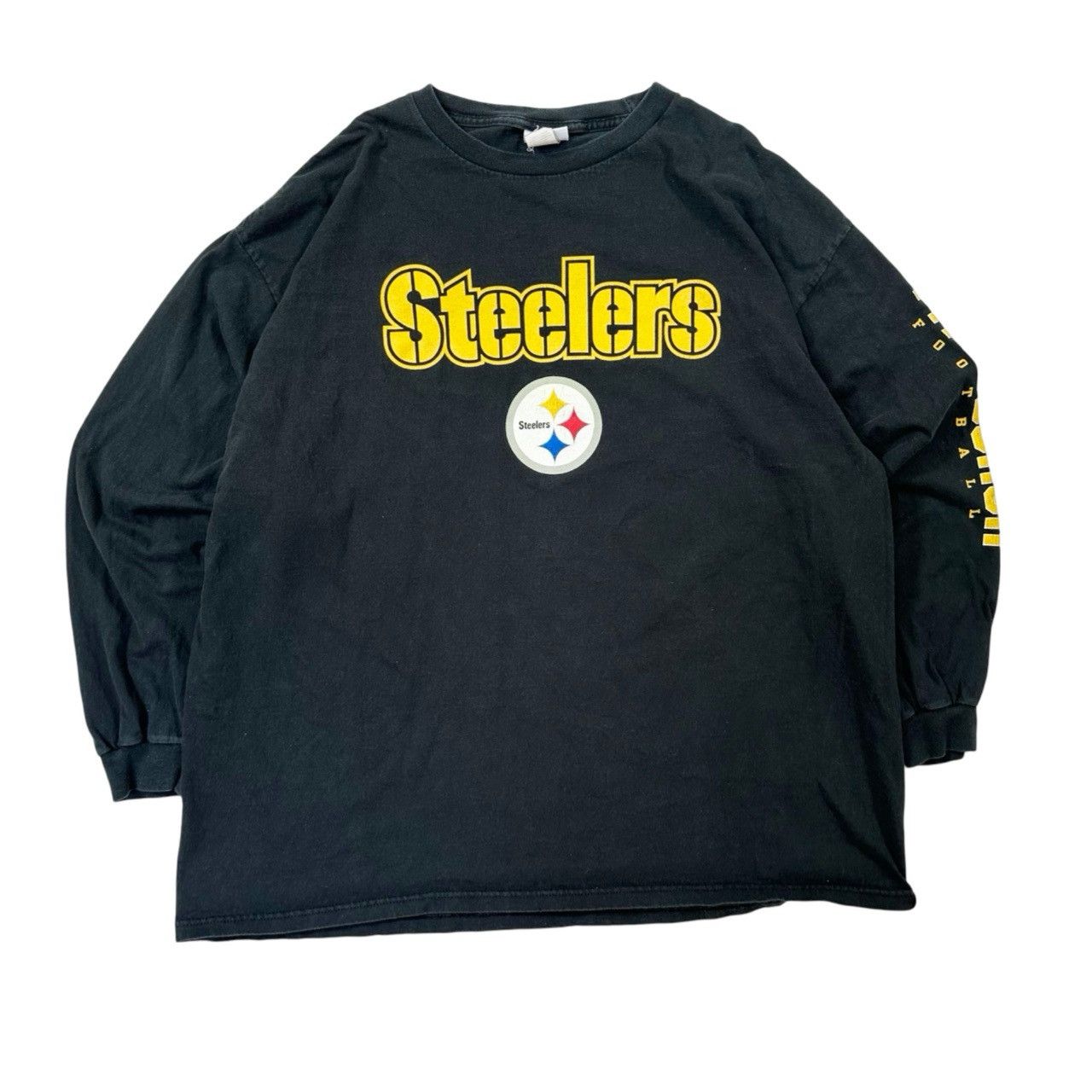 Vintage Vintage 00s Y2K Pittsburgh Steelers Spellout NFL Graphic Size US XXL / EU 58 / 5 - 1 Thumbnail