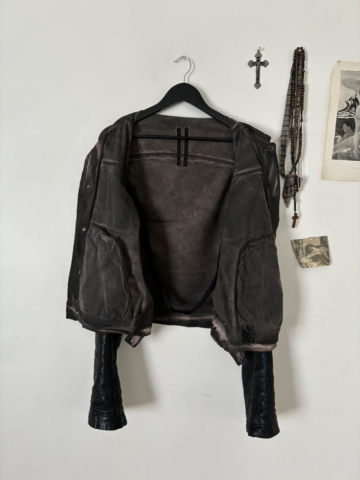 Rick Owens Rick Owens DRKSHDW FW11 Hybrid Trucker Jacket Size US L / EU 52-54 / 3 - 13 Thumbnail