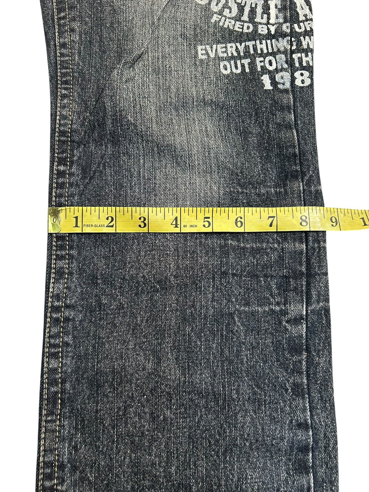 If Six Was Nine ☠️🎌 Japanese Punk Bondage Style Denim Jeans ☠️🎌 Size US 32 / EU 48 - 14 Thumbnail