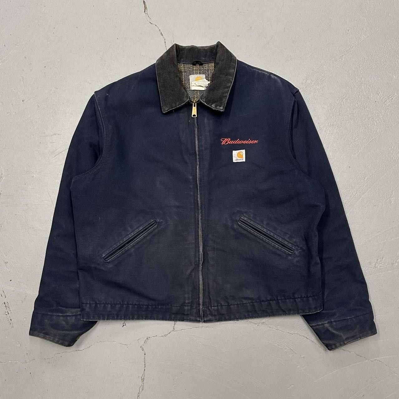 Carhartt Vintage Carhartt Detroit Blanket Lined Faded Blue XL Size US XL / EU 56 / 4 - 2 Thumbnail