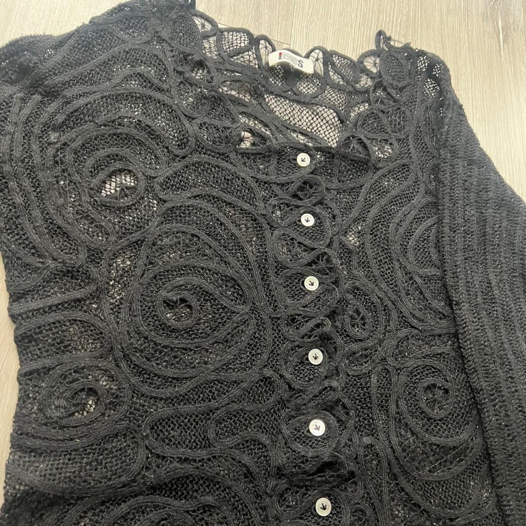 Issey Miyake I.S. Issey Miyake 80s Vintage Floral Lace Vest & Skirt Set Size M / US 6-8 / IT 42-44 - 5 Thumbnail