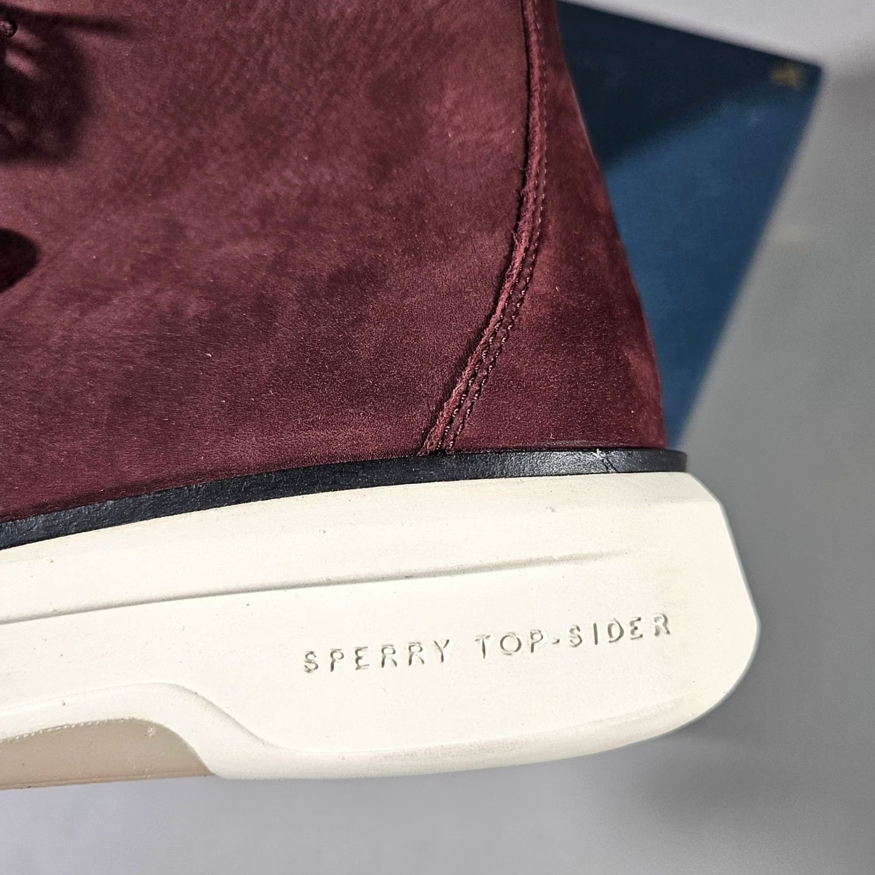 Sperry Legend Commodore Mens 13 Oxblood John Legend Leather Boots STS23902 Red Leather Upper Moccasin Casual Shoes for Men for sale | eBay main image 4