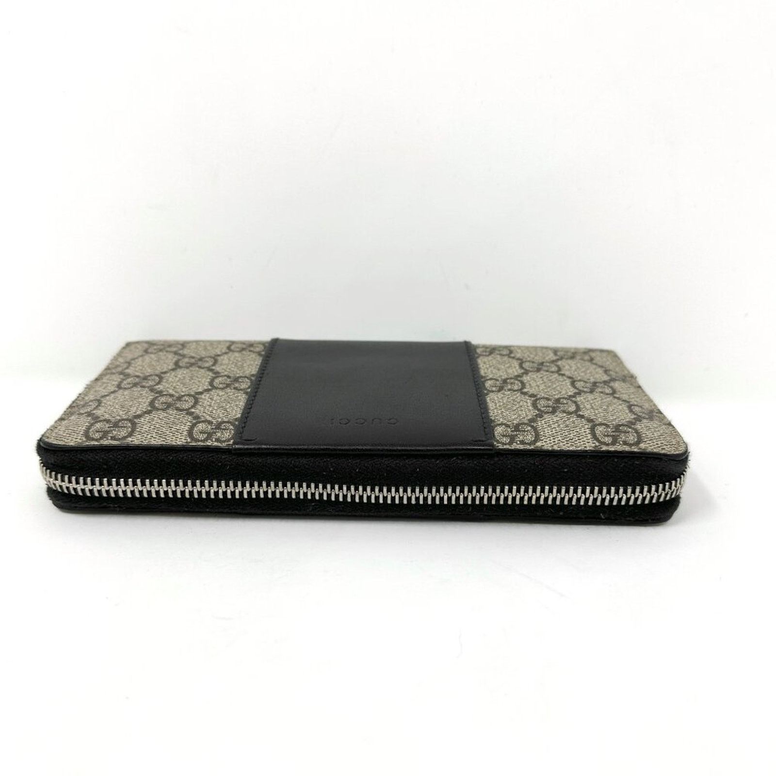 Gucci Gucci Supreme Monogram Logo Zip-Around Wallet Black Leather Size ONE SIZE - 2 Thumbnail