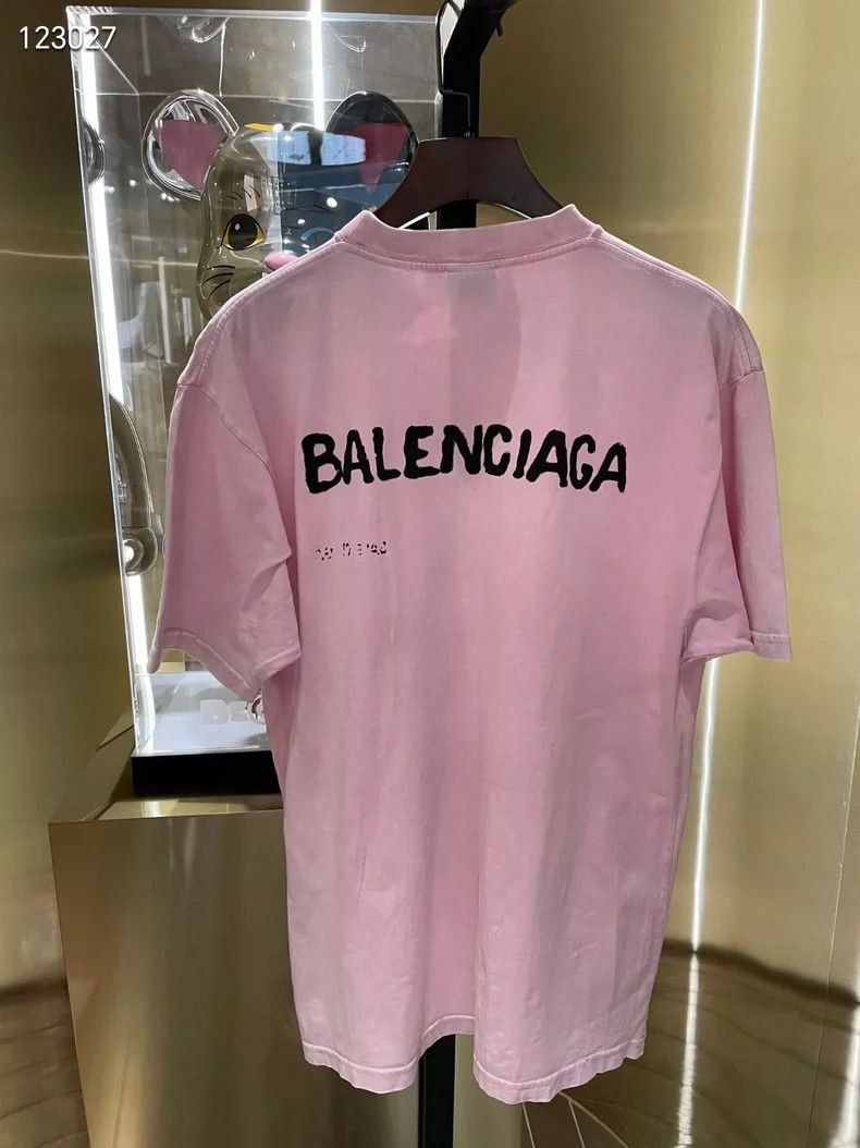 Balenciaga Balenciaga Pink front and back letter blurred shadow washe Size US XS / EU 42 / 0 - 2 Thumbnail