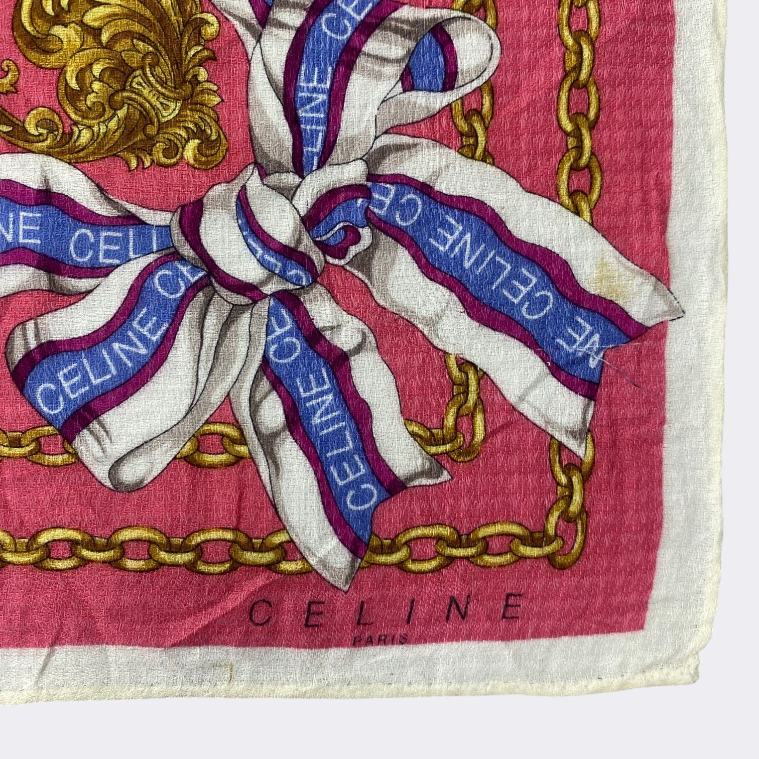 Celine Vintage Celine Handkerchief Neckerchief Bandana H147R Size ONE SIZE - 3 Thumbnail
