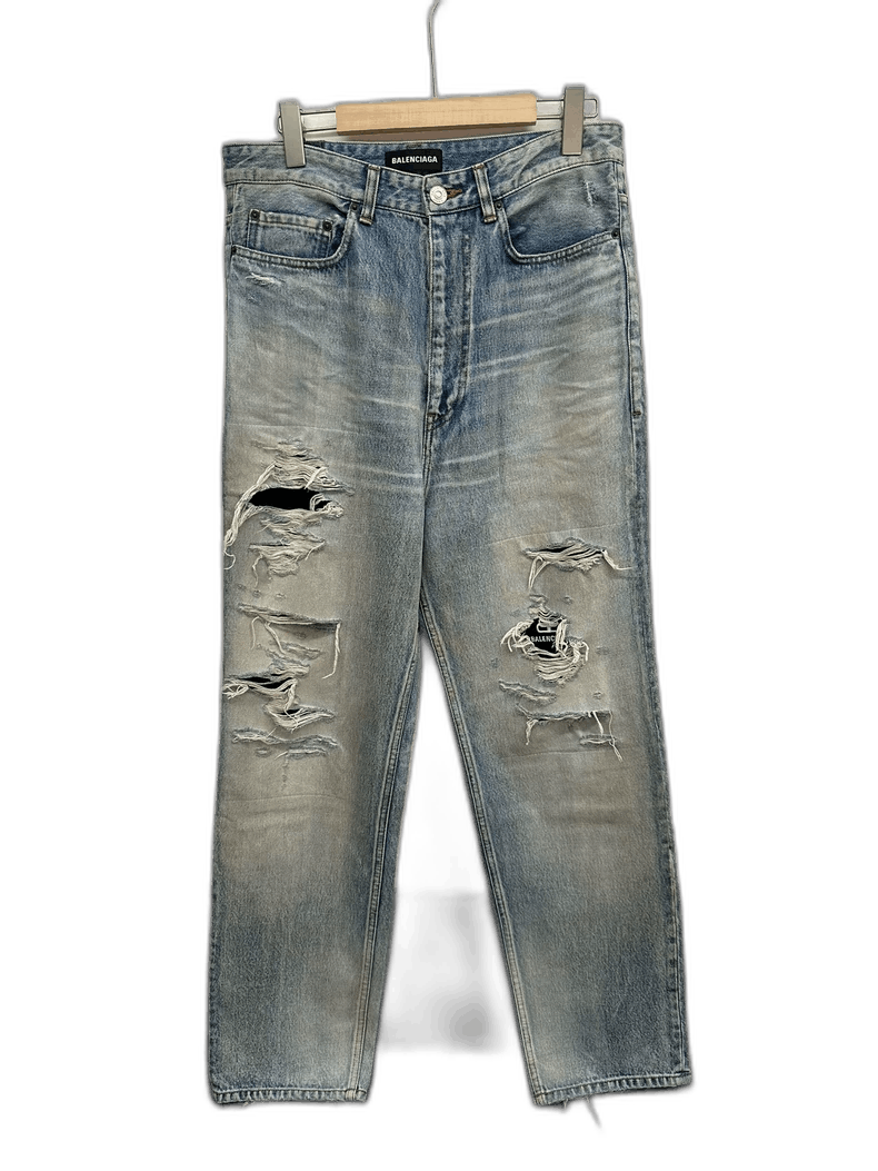 Balenciaga BALENCIAGA Ripped Jeans Size 32 Size US 32 / EU 48 - 1 Thumbnail