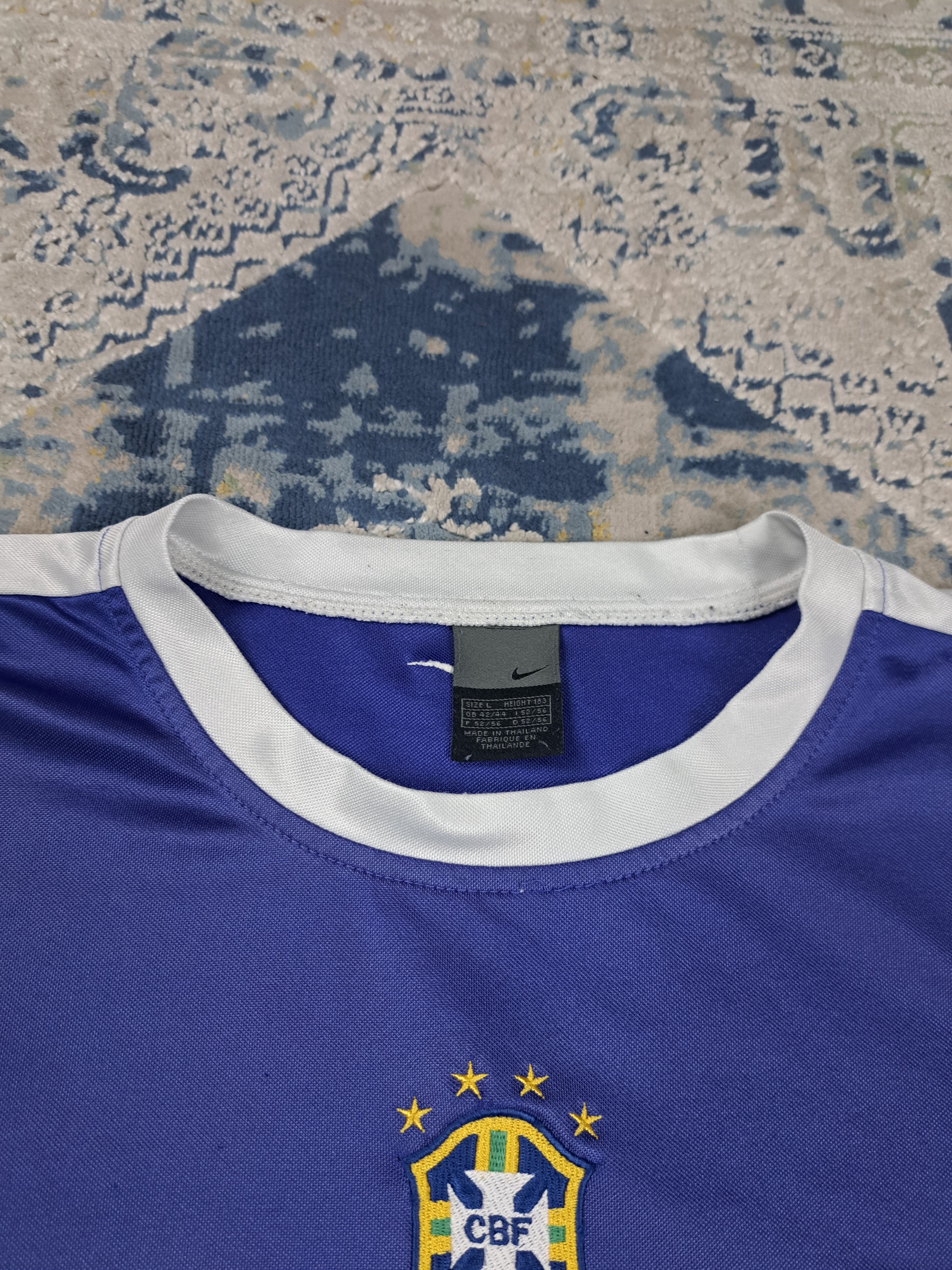 Nike Vintage 00s Nike x Brazil Center Swoosh Tee y2k Blokecore Size US L / EU 52-54 / 3 - 3 Thumbnail