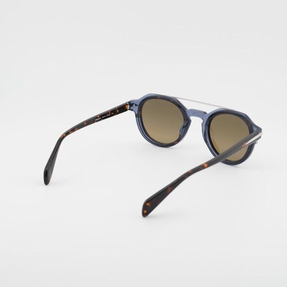 Rag & Bone Rag & Bone RNB6006/S 0IPR VP Sunglasses Blue/Havana Square Size ONE SIZE - 4 Thumbnail