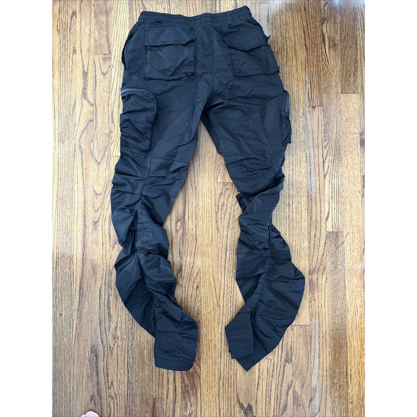 EPTM. EPTM Eptm Stacked Flare 3.0 Black Cargo Pockets Pants Size US 32 / EU 48 - 7 Thumbnail