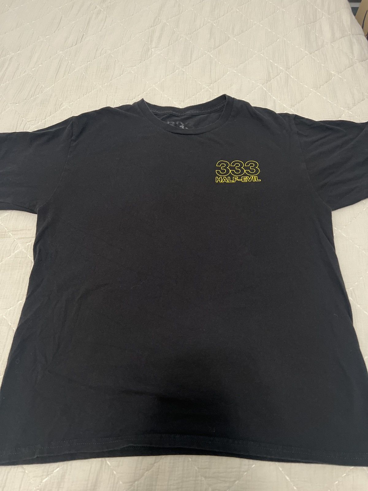 Half Evil Half evil 333 yellow logo tee Size US L / EU 52-54 / 3 - 3 Thumbnail