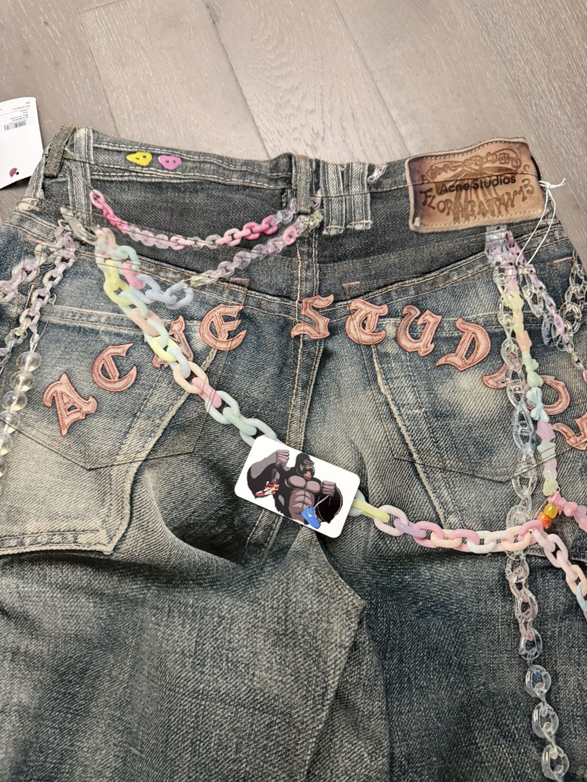 Acne Studios Acne Studios Keychain Print Baggy Fit shorts - 1981M Size US 32 / EU 48 - 6 Thumbnail
