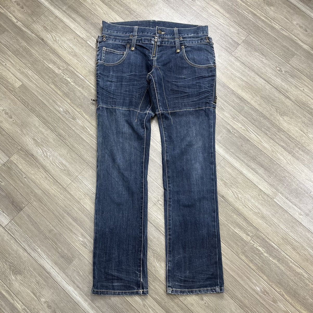 If Six Was Nine × Japanese Brand × PPFM Vintage PPFM Double Waist Hybird Flowers Jeans Size US 30 / EU 46 - 4 Thumbnail