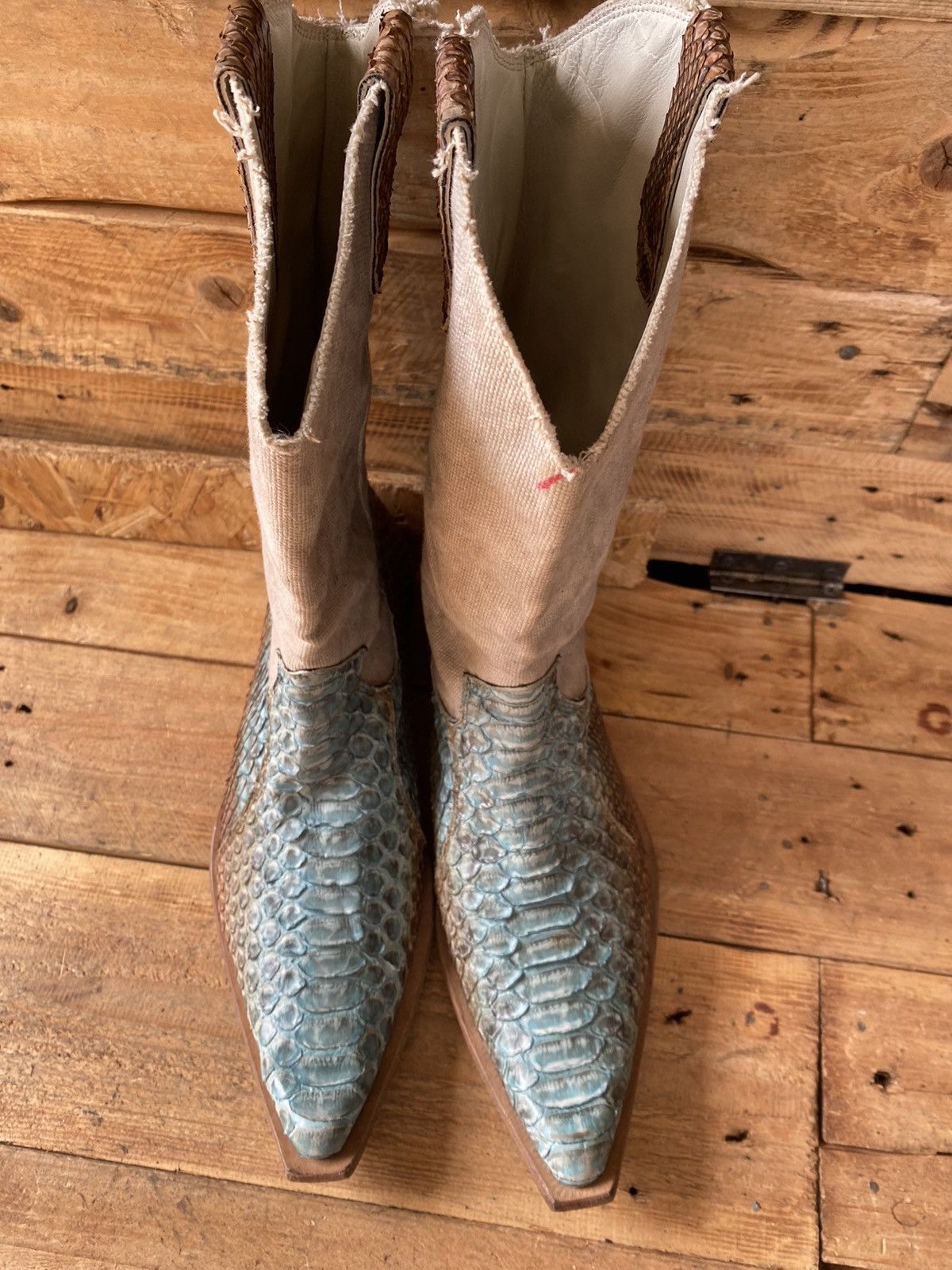 Roberto Cavalli Roberto cavali western cowboy boots,exotic python skin sz41 Size US 8 / EU 41 - 5 Thumbnail
