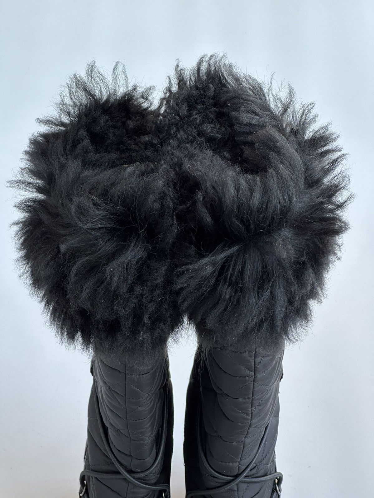 Prada *sz39.5* PRADA 2005 Fur Padded Logo Boots shoes vintage rap Size US 9.5 / IT 39.5 - 8 Thumbnail