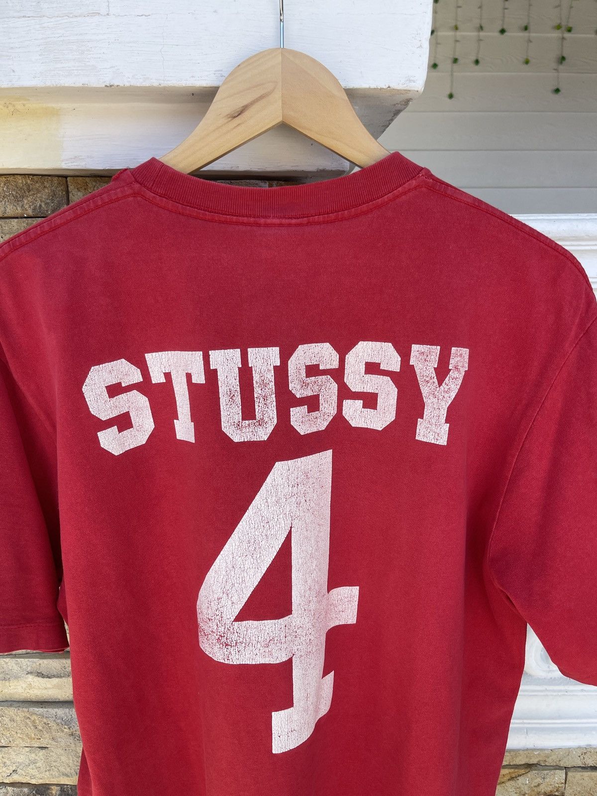 Stussy Rare🔥Vintage STUSSY United 4 Red T Shirt Size US XL / EU 56 / 4 - 5 Thumbnail