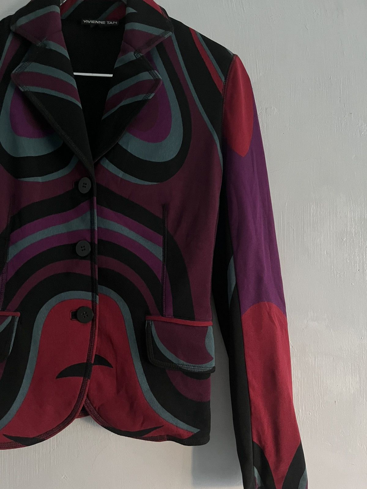 Vivienne Tam Vivienne Tam Psychedelic Swirl Print Blazer Size S / US 4 / IT 40 - 2 Thumbnail