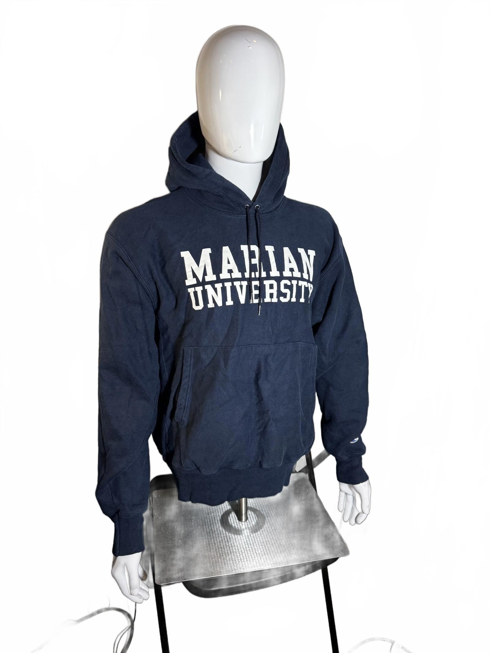 Champion Champion Marian University Hoodie - Navy Blue - Size Medium Size US M / EU 48-50 / 2 - 3 Thumbnail