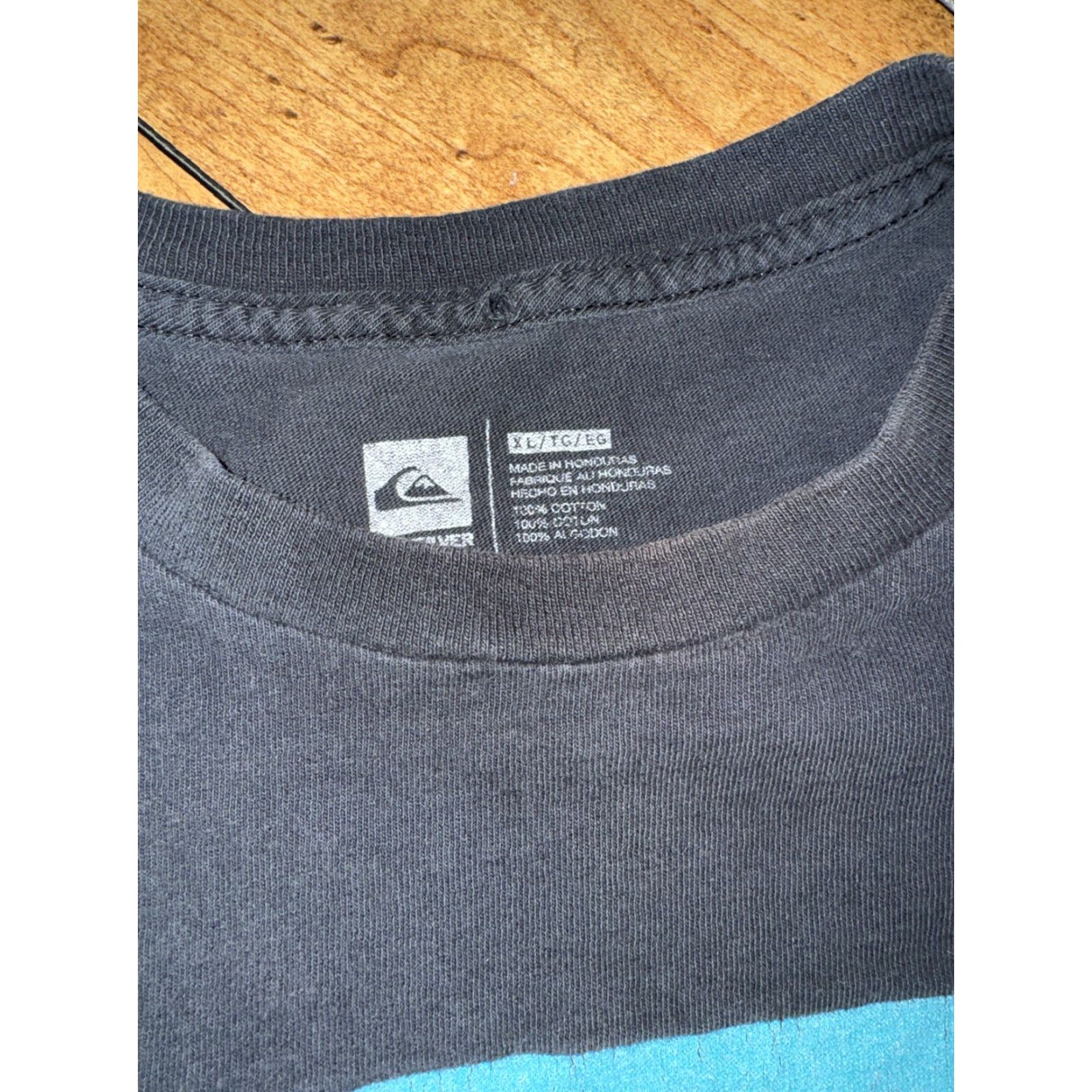 Quiksilver Quiksilver T-Shirt Black XL Men Distressed Y2K Surf Size US XL / EU 56 / 4 - 5 Thumbnail