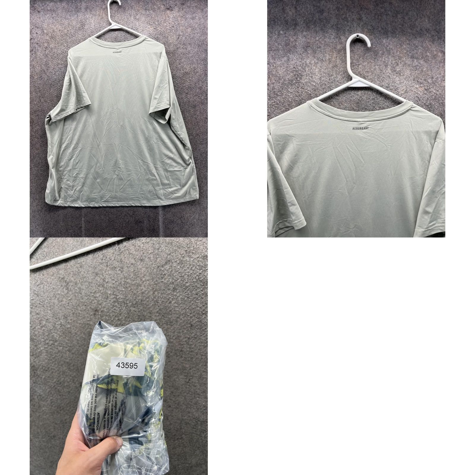 Adidas VINTAGE Adidas Shirt Womens 3X Green Short Sleeve Primegreen Floral Athletic Top Size XXL / US 16-18 / IT 52-54 - 8 Thumbnail