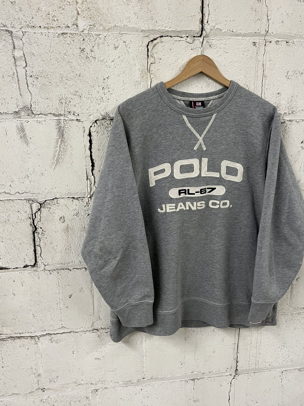 Polo Ralph Lauren Polo Ralph Lauren vintage 67 spell out, crewneck preppy rare Size US L / EU 52-54 / 3 - 3 Thumbnail