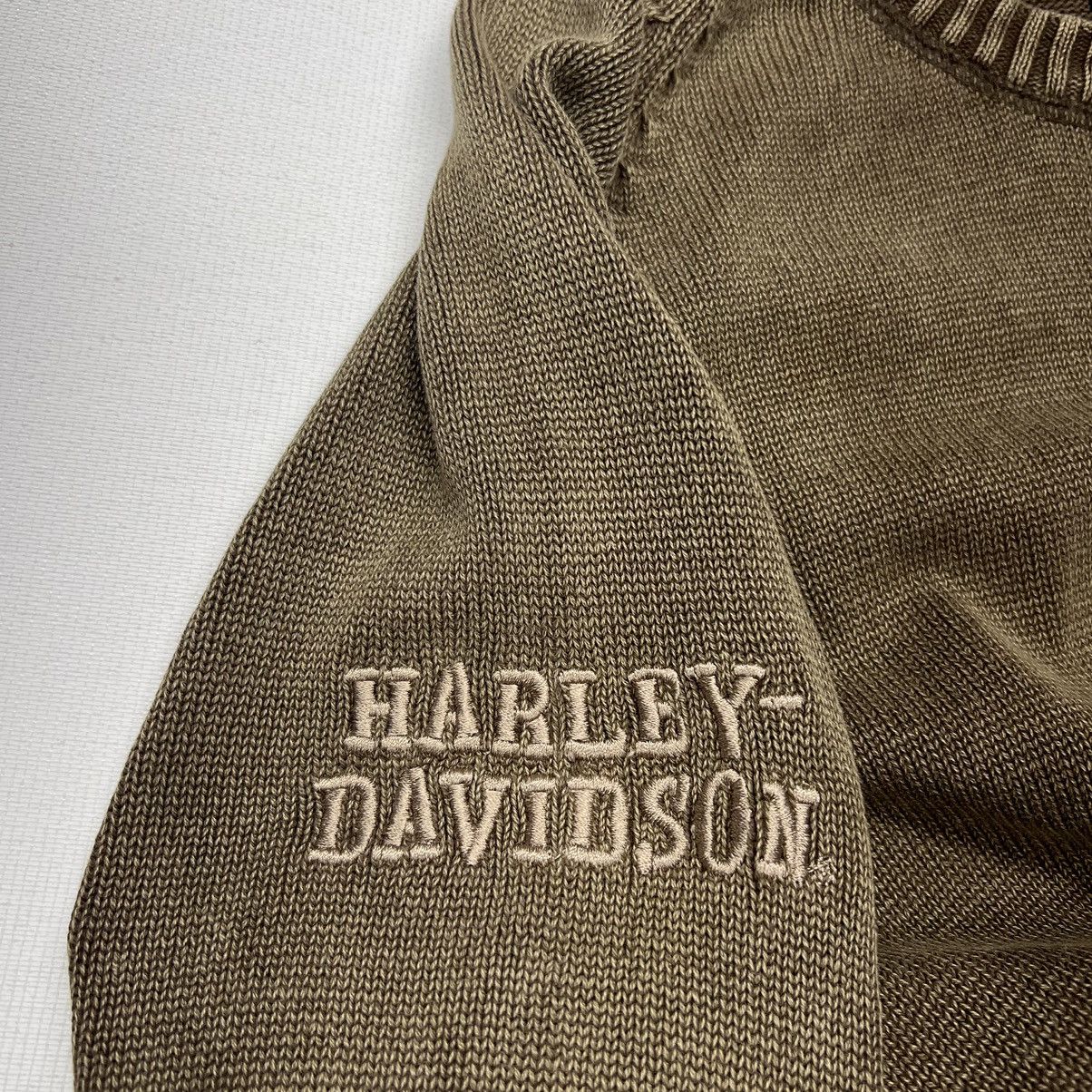 Harley Davidson Harley Davidson Sweater Brown Knit Crewneck Over Dye Vintage Size US XL / EU 56 / 4 - 12 Thumbnail