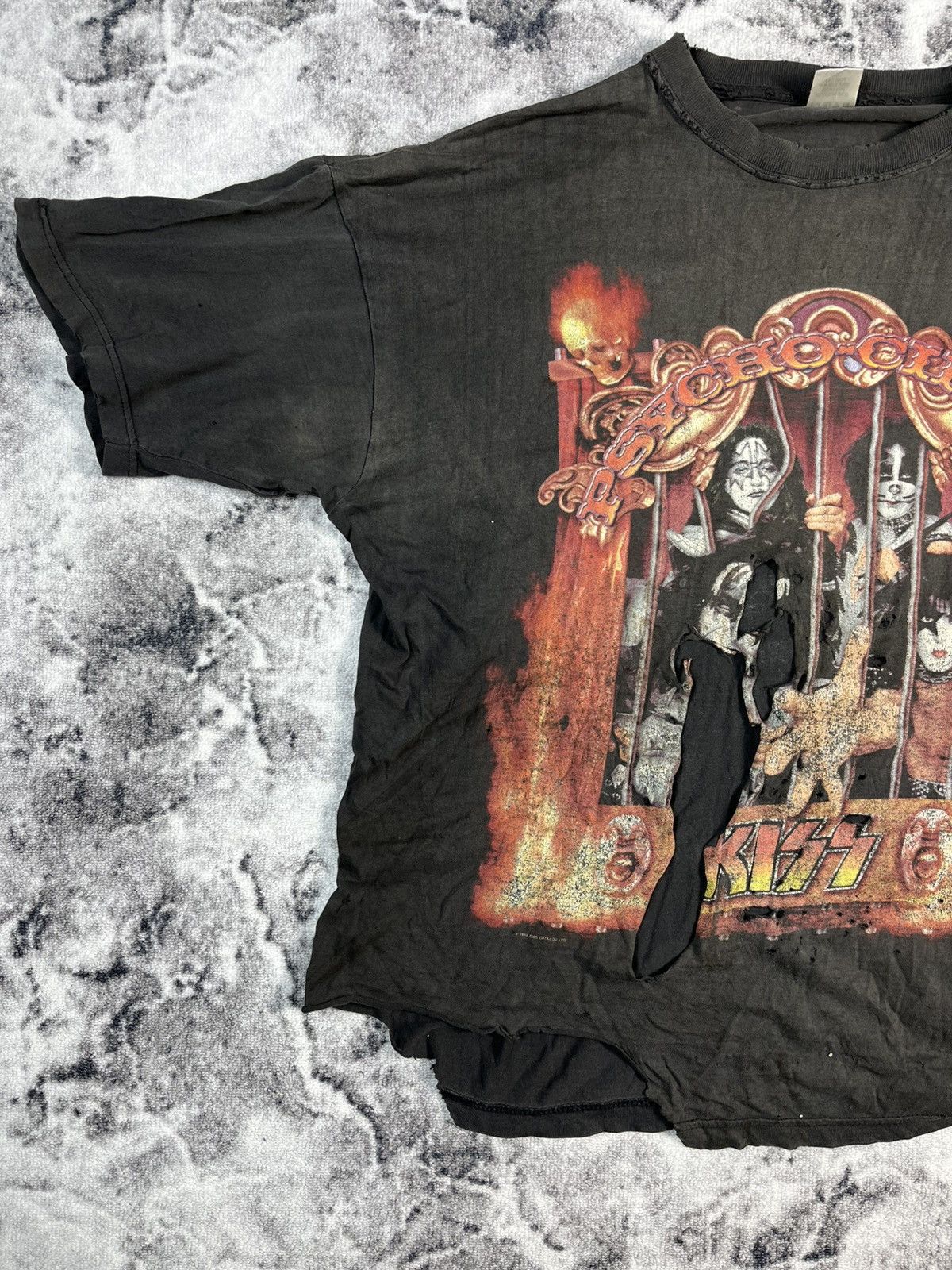 KISS KISS Psycho Circus Tour 1998 Distressed Faded Tee Size US XXL / EU 58 / 5 - 3 Thumbnail