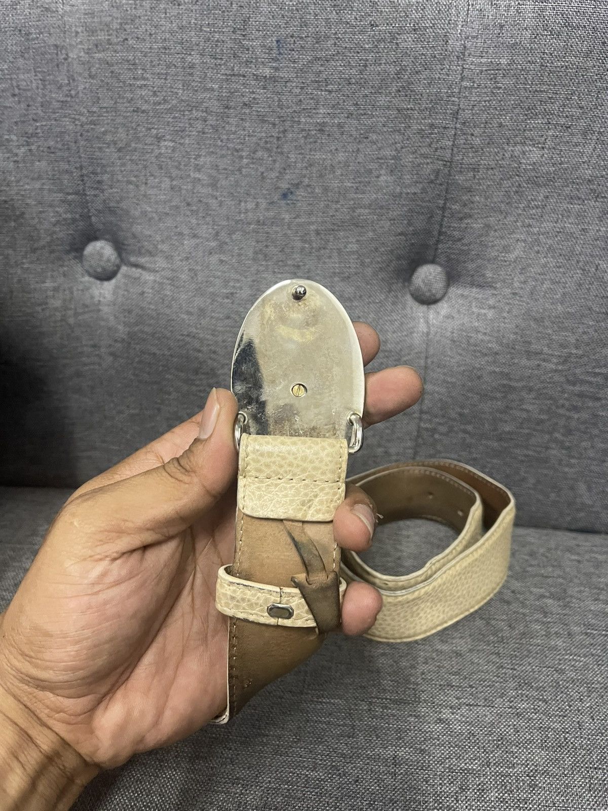 Dolce & Gabbana Spiral Leather Belt