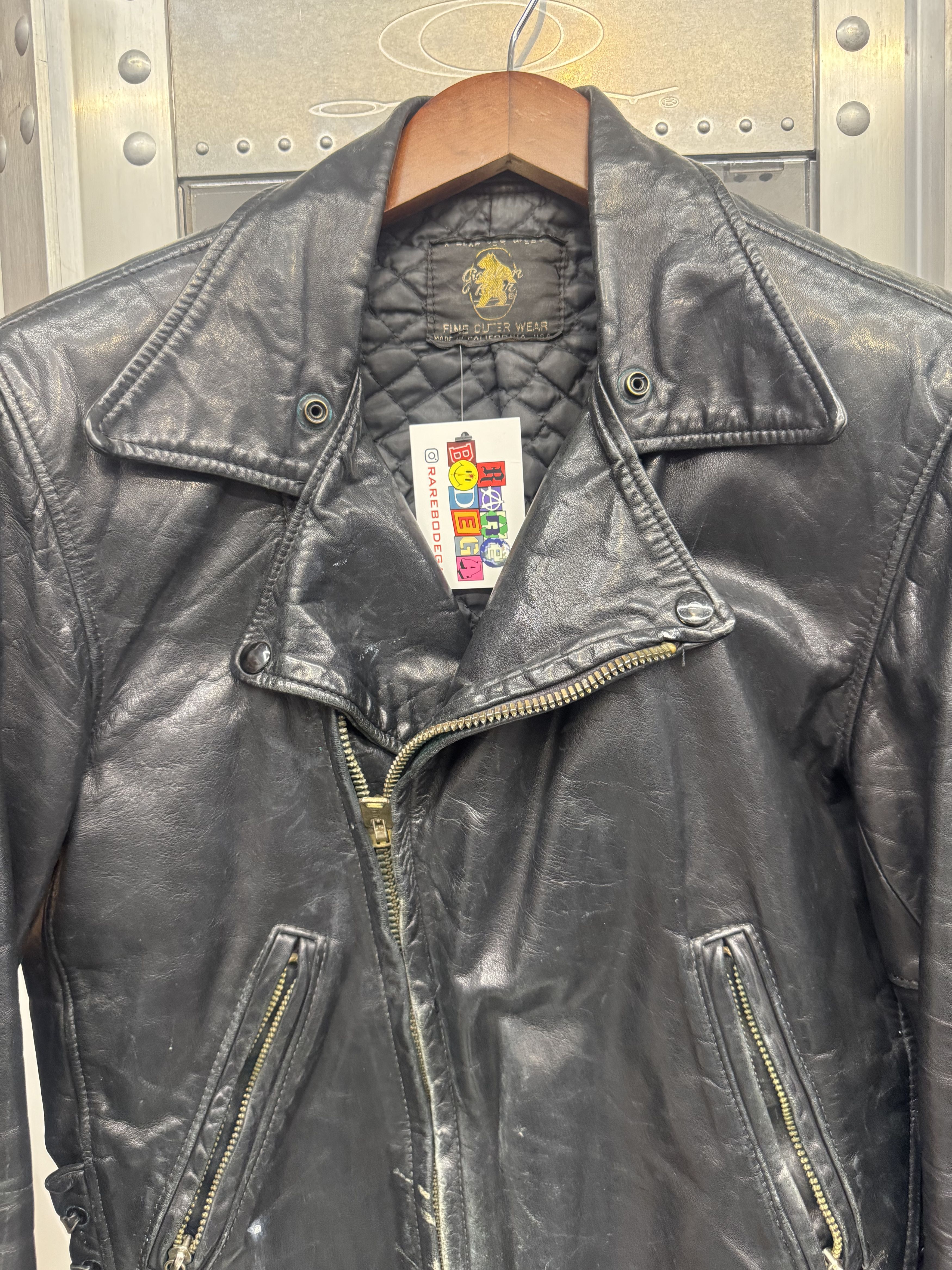 Golden Bear Vintage Leather Moto Jacket Size US M / EU 48-50 / 2 - 3 Thumbnail