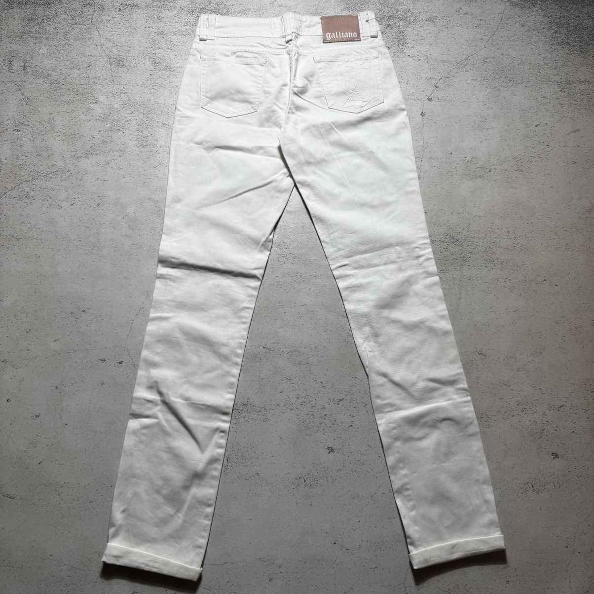 John Galliano vintage john galliano jeans with big logo womens pants Size 29" - 1 Thumbnail