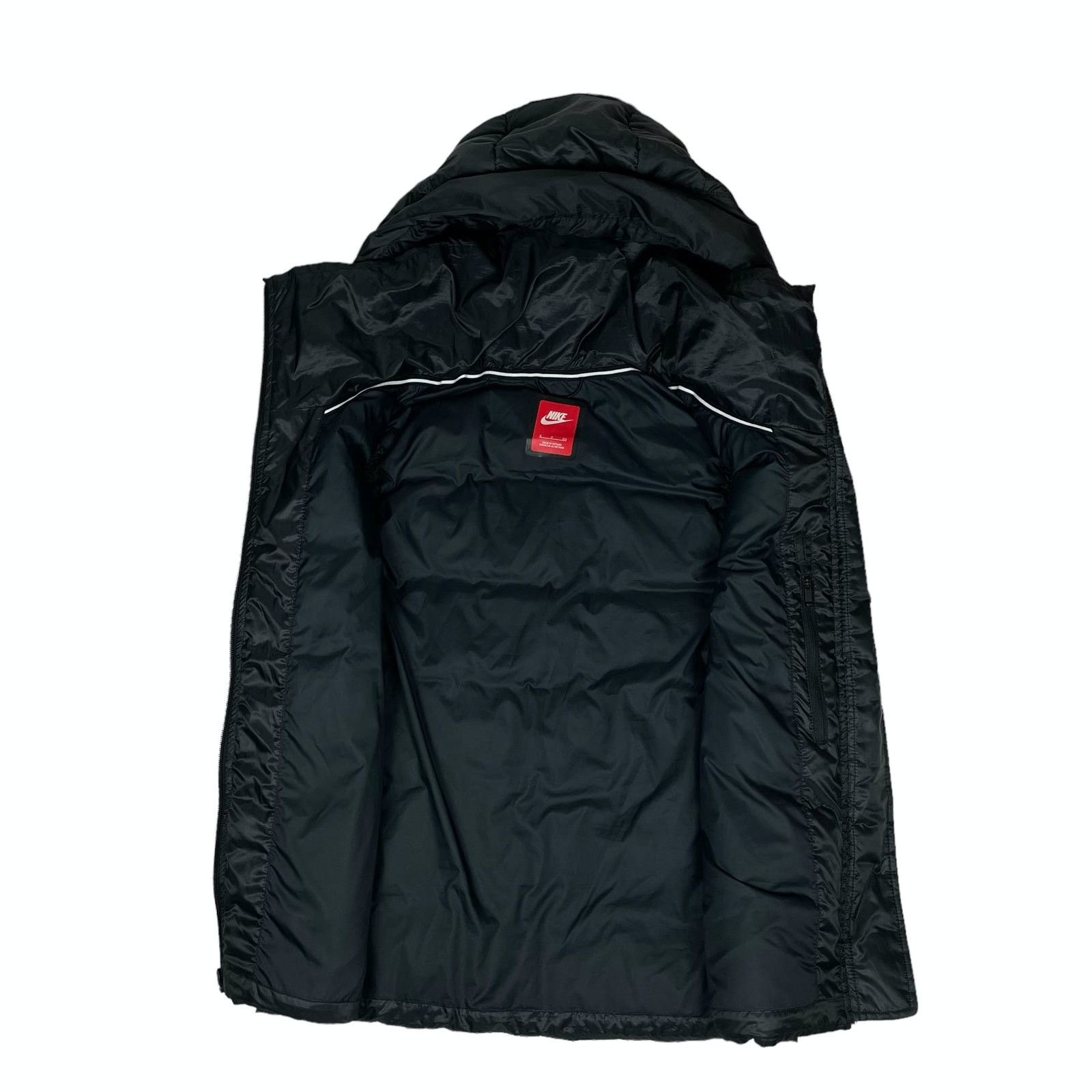 Nike Nike Women's Black Full Zip Hooded Down Puffer Vest Small Size S / US 4 / IT 40 - 13 Thumbnail