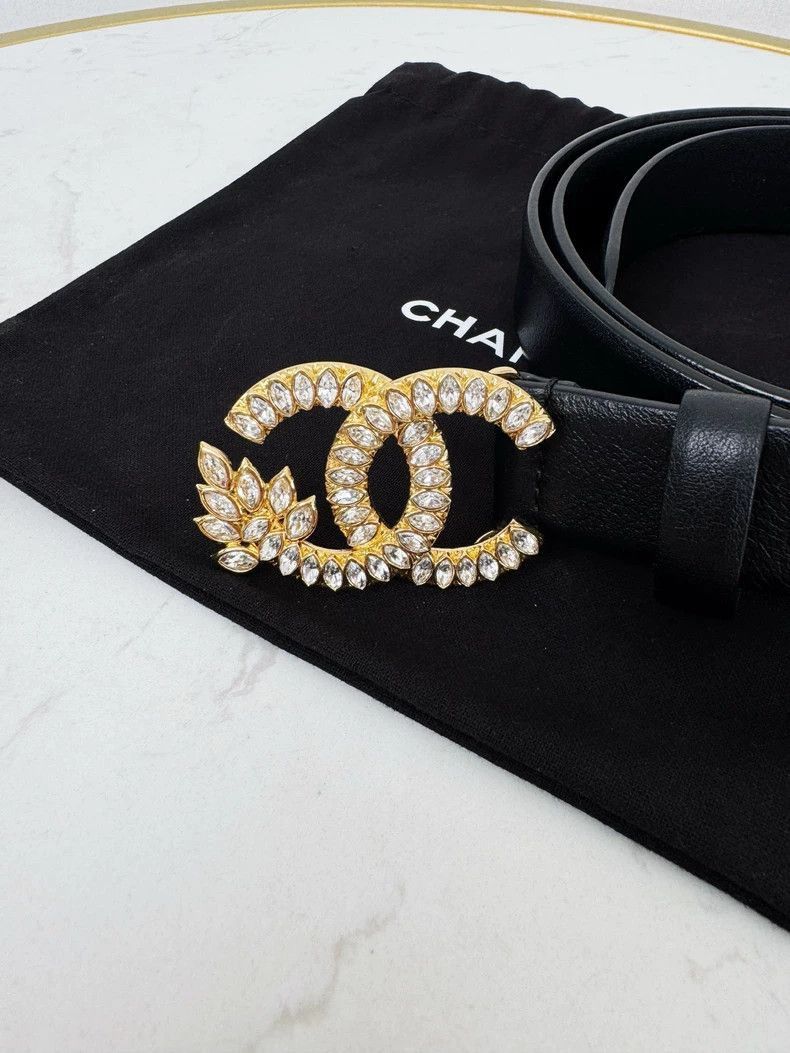 Chanel Chanel Belt with Gold Detailing -2505 Size ONE SIZE - 2 Thumbnail