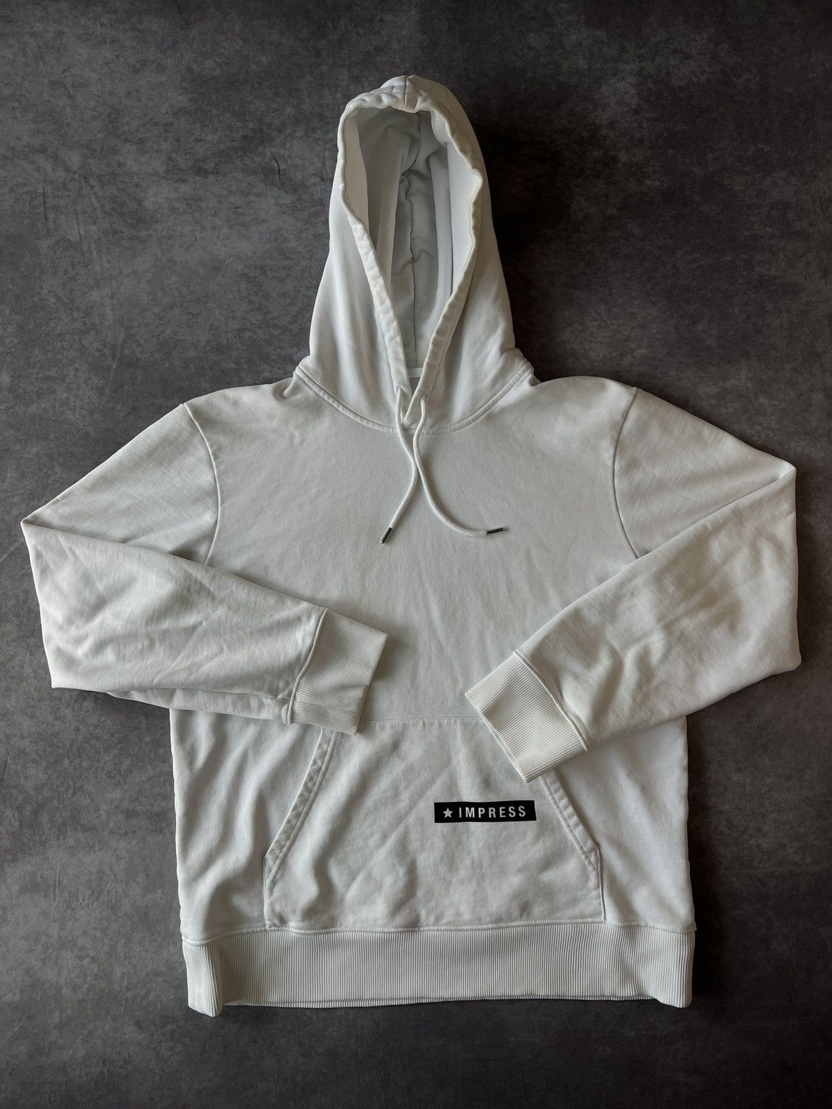 Helmut Lang Helmut Lang White Impress Hoodie Designer Hype L Size Size US L / EU 52-54 / 3 - 2 Thumbnail