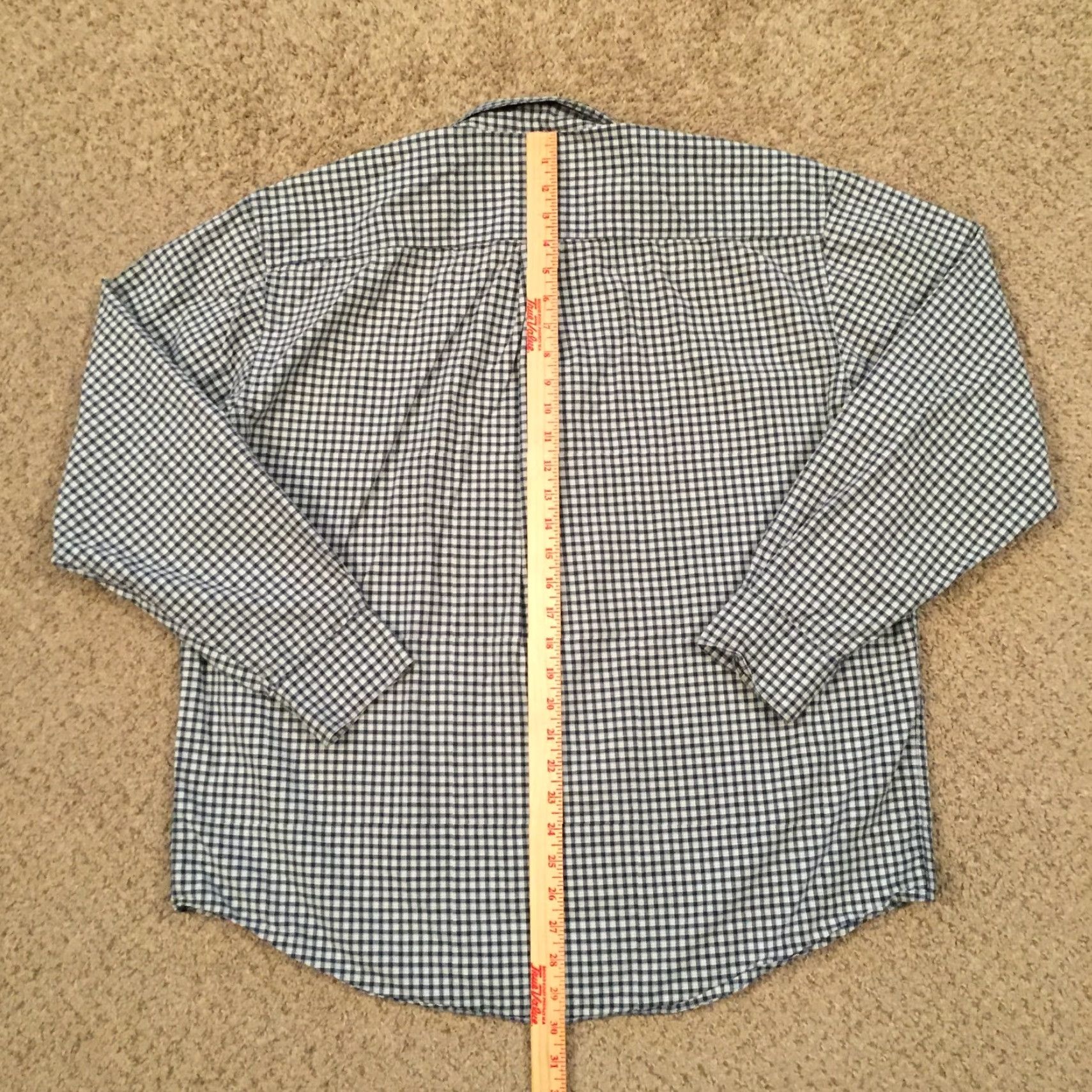 Old Navy Old Navy Mens Large Blue Check Shirt Long Sleeve Button-Up Size US L / EU 52-54 / 3 - 6 Thumbnail