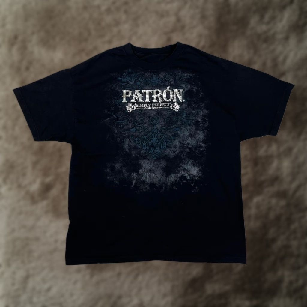 Vintage VINTAGE Patrón Tequila T-Shirt Mens XL Black Graphic Alcohol Promo Cyber Y2K Size US XL / EU 56 / 4 - 1 Thumbnail