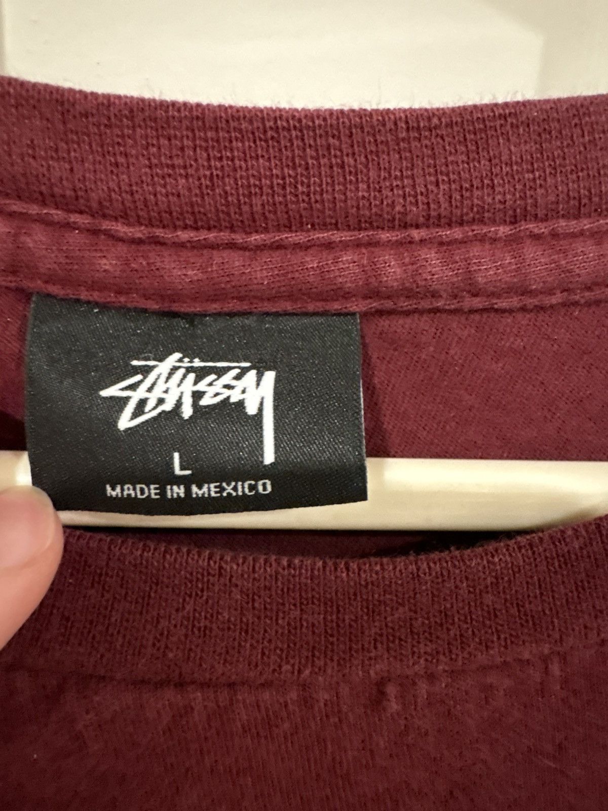 Stussy Stüssy Maroon “International” Graphic T-Shirt Size L Cotton Size US L / EU 52-54 / 3 - 4 Thumbnail